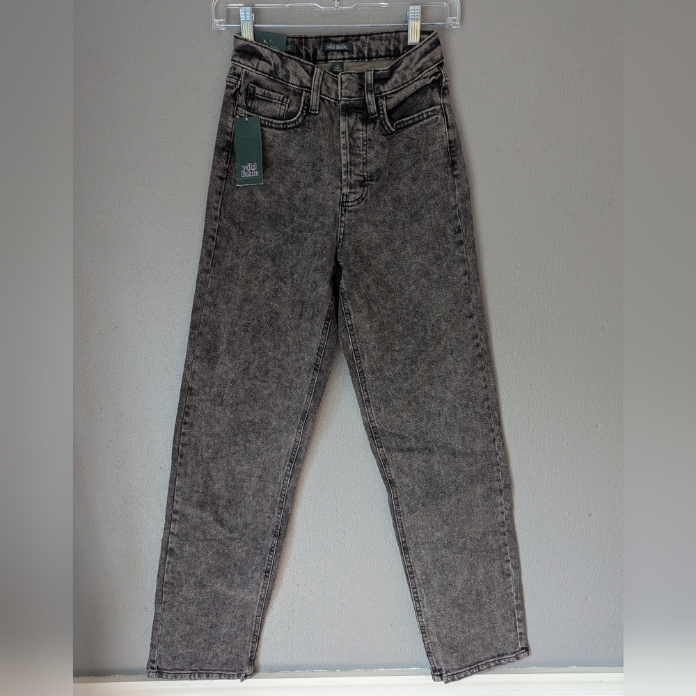Wild Fable Black Wash  High Rise Jeans in Black 00 Button Fly